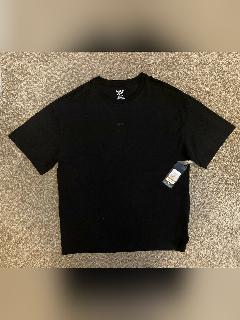 Reebok Grand Stand Men’s Black Short Sleeve Crew Neck T-Shirt Size M